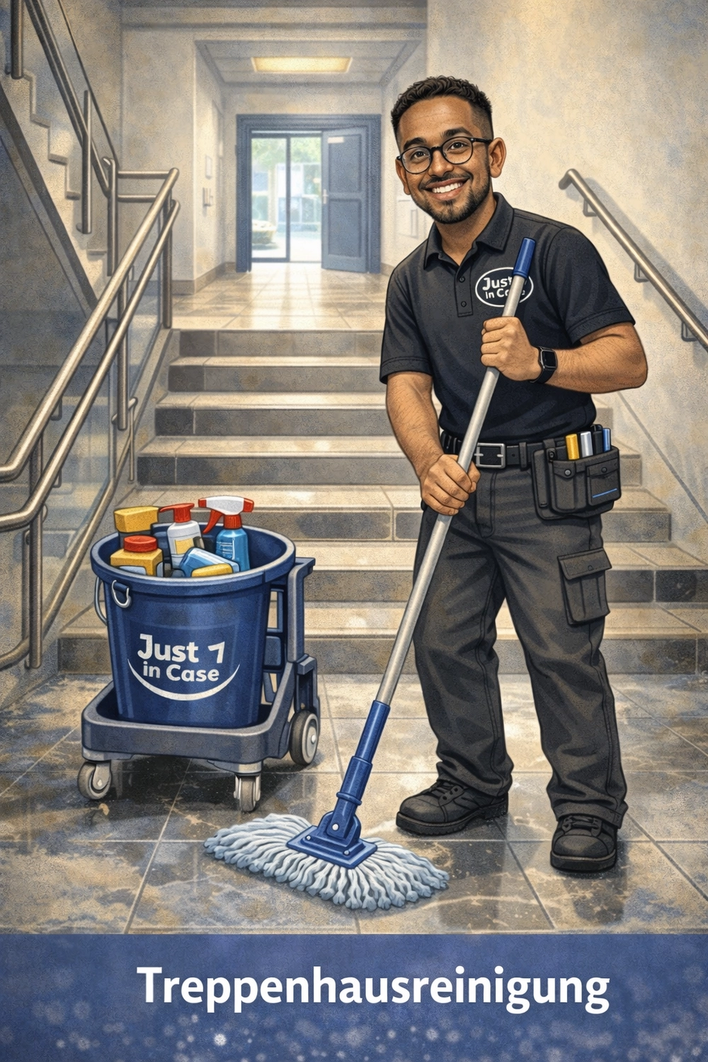 Just in Case – Gebäudereinigung –Treppenhausreinigung